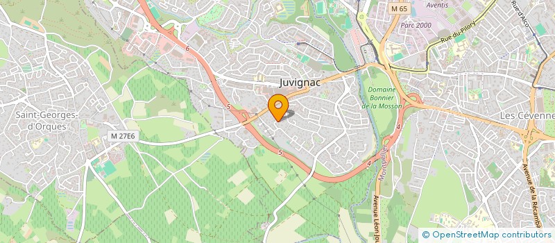 localisation de l'entreprise JARDIN DU MAS MIECAMP à JUVIGNAC