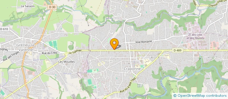 localisation de l'entreprise JARDIN DU MONDE  CRAPONNE