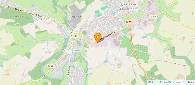 localisation de l'entreprise JARDIN DU PLANTY à MONTREVAULT-SUR-EVRE