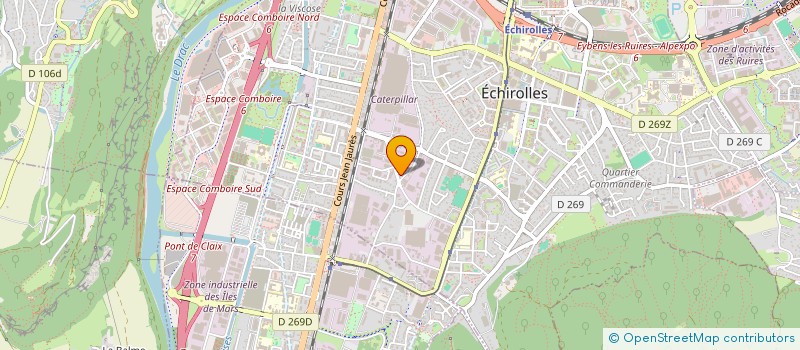 localisation de l'entreprise JARDIN DU RELAIS  ECHIROLLES