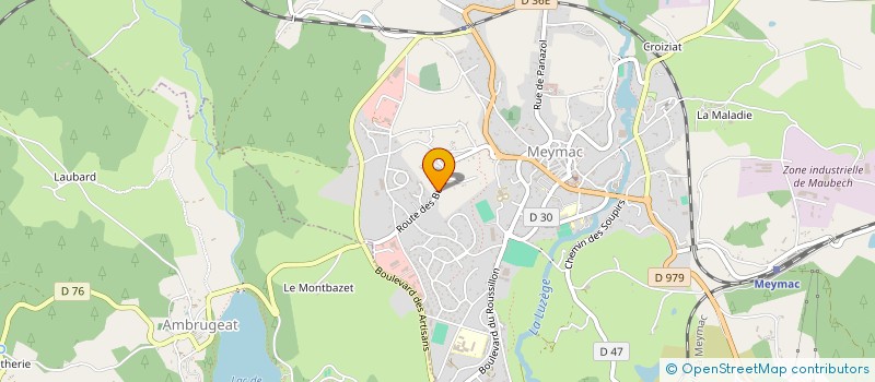 localisation de l'entreprise JARDIN ECO SERVICE SARL  MEYMAC