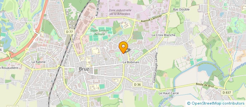 localisation de l'entreprise JARDIN . ENFANT . ECOLOGIE  BRUZ