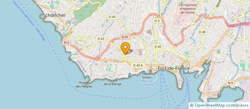 localisation de l'entreprise JARDIN ENFANTS CLAIRIERE LES MARMOUSETS à FORT-DE-FRANCE