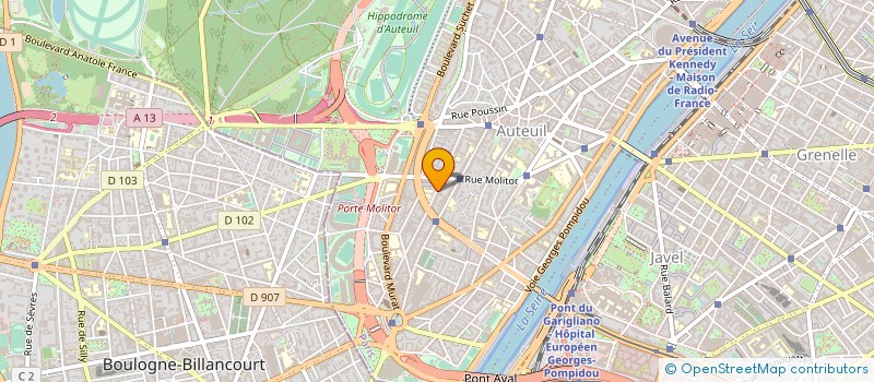 localisation de l'entreprise JARDIN ENFANTS MONTESSORI AUTEUIL à PARIS