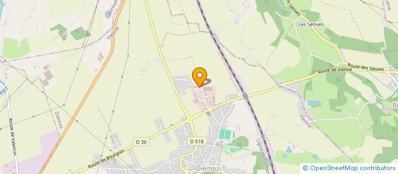 localisation de l'entreprise JARDIN ENVIRONNEMENT  DIEMOZ