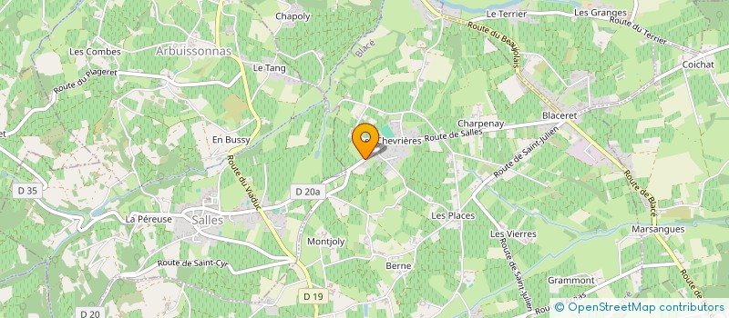 localisation de l'entreprise JARDIN ET CREATION  BLACE