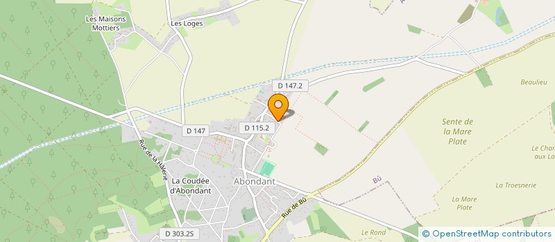 localisation de l'entreprise JARDIN ET PAYSAGE à ABONDANT