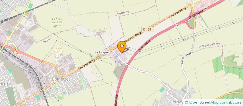 localisation de l'entreprise JARDIN ET VALORISATION  CERNAY-LES-REIMS