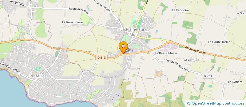 localisation de l'entreprise JARDIN FESTIF à LA PLAINE-SUR-MER