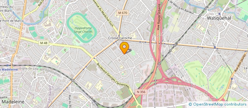 localisation de l'entreprise JARDIN INVEST à MARCQ-EN-BARŒUL