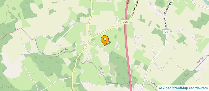 localisation de l'entreprise JARDIN LA CHAPELLE  LA CHAPELLE-D'ALIGNE