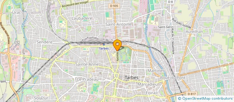 localisation de l'entreprise JARDIN MASSEY  TARBES