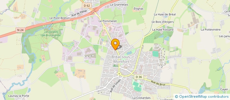 localisation de l'entreprise JARDIN MORGANE  BREAL-SOUS-MONTFORT