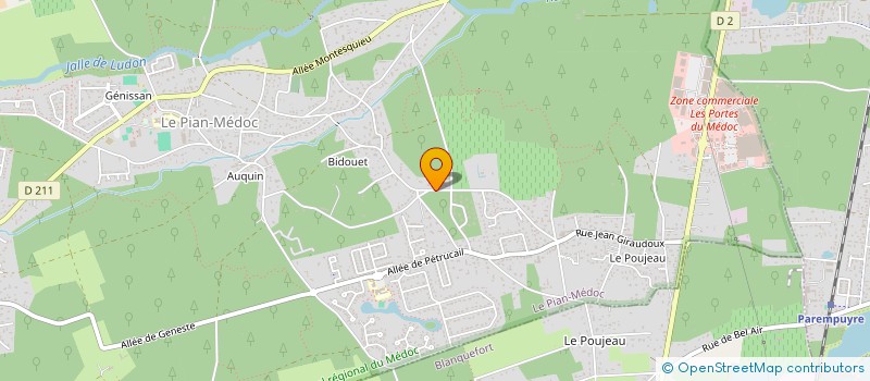 localisation de l'entreprise JARDIN MULTISERVICES à LE PIAN-MEDOC