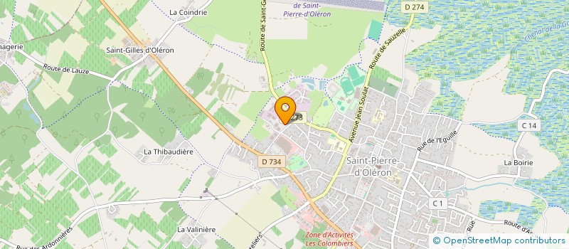 localisation de l'entreprise JARDIN NATURE à SAINT-PIERRE-D'OLERON