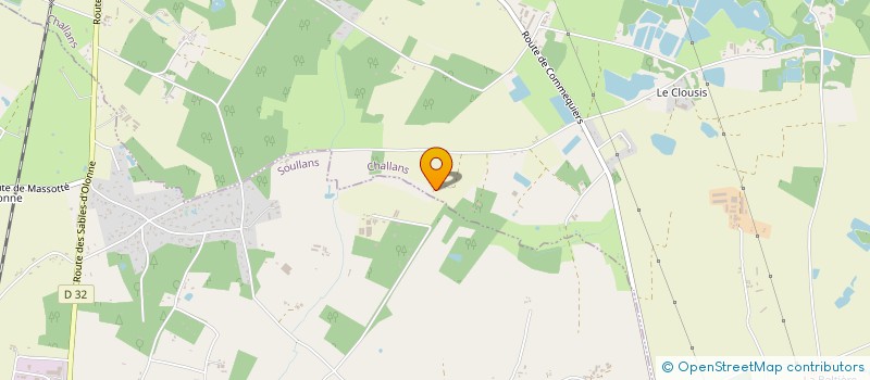 localisation de l'entreprise JARDIN NATURE SERVICES à SOULLANS