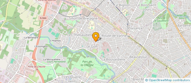 localisation de l'entreprise JARDIN NATUREL à SAINT-HERBLAIN