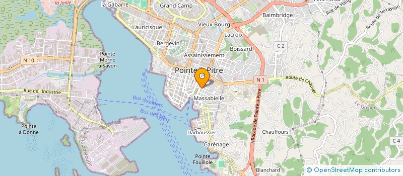 localisation de l'entreprise JARDIN NET à POINTE A PITRE