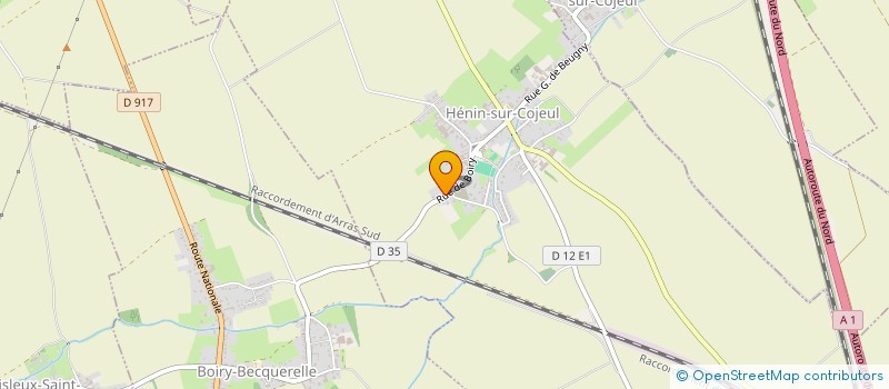 localisation de l'entreprise JARDIN NET PAYSAGISTE à HENIN-SUR-COJEUL