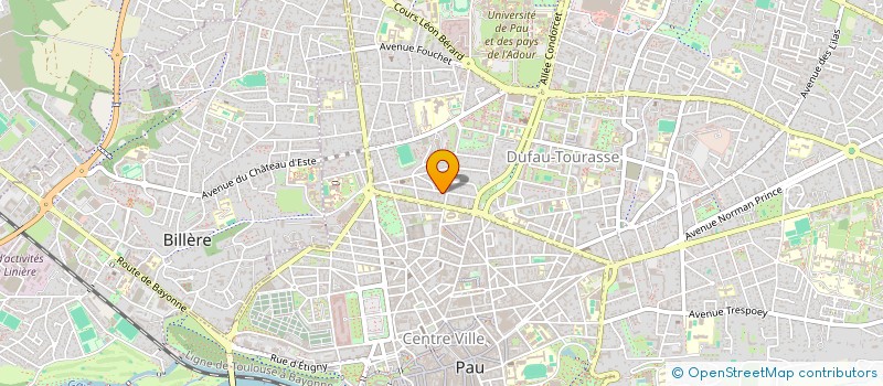 localisation de l'entreprise JARDIN PARTAGE GUYNEMER à PAU