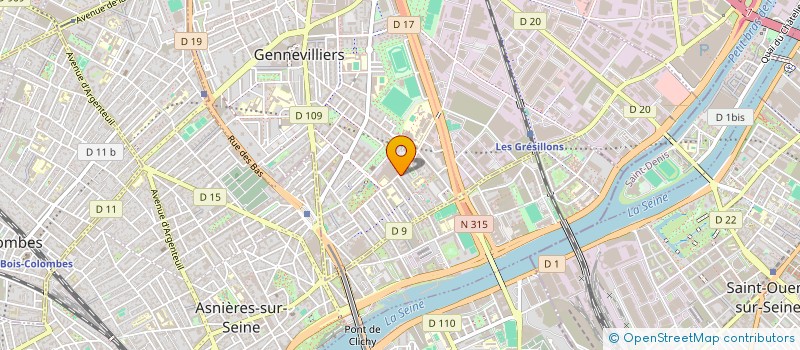 localisation de l'entreprise JARDIN PARTAGE LA MAIN VERTE à GENNEVILLIERS