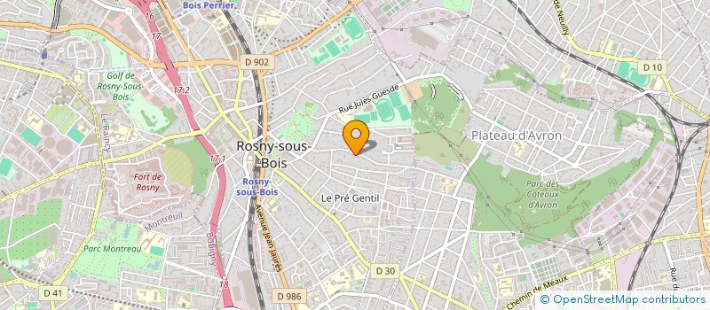 localisation de l'entreprise JARDIN & POTAGER à ROSNY-SOUS-BOIS
