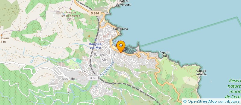 localisation de l'entreprise JARDIN SAINT SEBASTIEN  BANYULS-SUR-MER