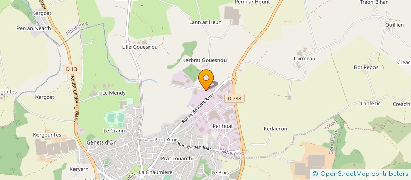 localisation de l'entreprise JARDIN SERVICE à PLABENNEC