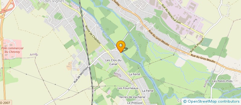 localisation de l'entreprise JARDIN SERVICE à AMILLY