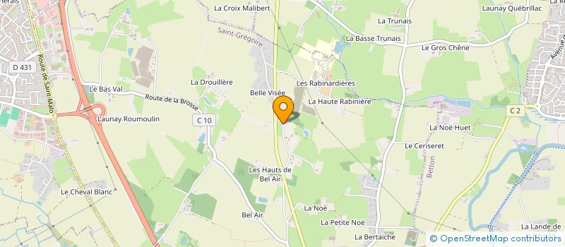 localisation de l'entreprise JARDIN SERVICE DE L ILLE  SAINT-GREGOIRE