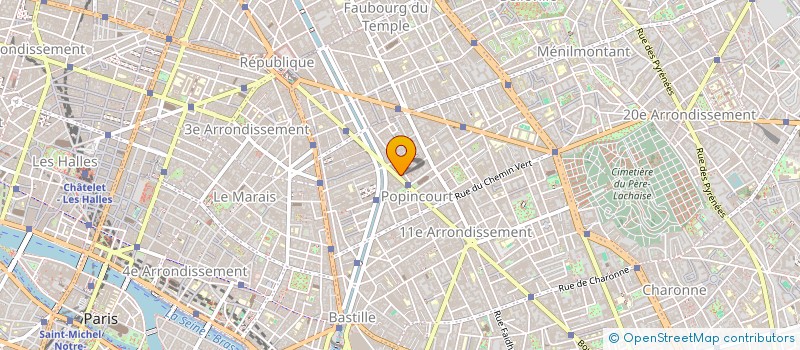 localisation de l'entreprise JARDIN SUR COUR  PARIS