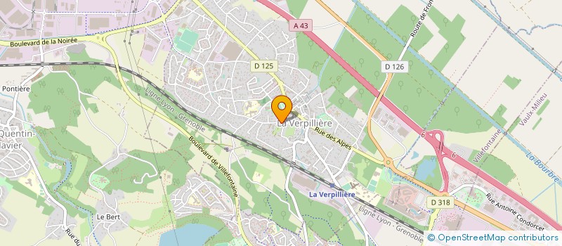 localisation de l'entreprise JARDINAGE MOTOCULTURE PLAISANCE - JMP  LA VERPILLIERE