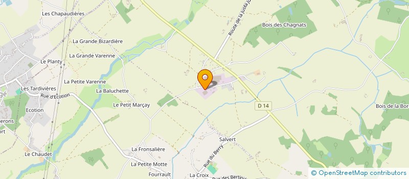 localisation de l'entreprise JARDINAT à SENILLE-SAINT-SAUVEUR