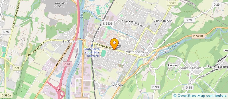 localisation de l'entreprise JARDINERIE AMAZONIA  PONTCHARRA