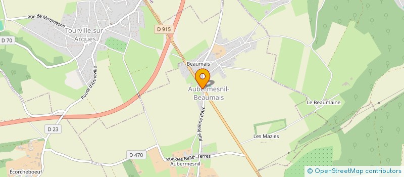 localisation de l'entreprise JARDINERIE BRUNET à SAINT-AUBIN-SUR-SCIE