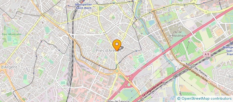 localisation de l'entreprise JARDINERIE CONSEIL à MONTPELLIER