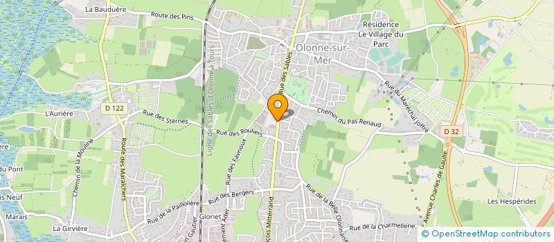 localisation de l'entreprise JARDINERIE COTE DE LUMIERE à LES SABLES D'OLONNE