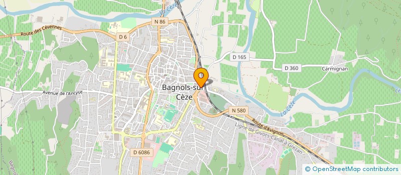 localisation de l'entreprise JARDINERIE COULANGE à BAGNOLS-SUR-CEZE