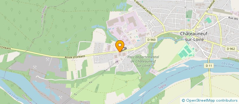 localisation de l'entreprise JARDINERIE DE CHATEAUNEUF SUR LOIRE à CHATEAUNEUF-SUR-LOIRE