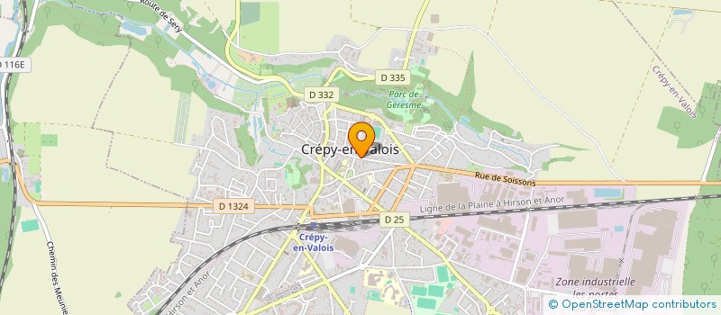 localisation de l'entreprise JARDINERIE DE CREPY à CREPY-EN-VALOIS