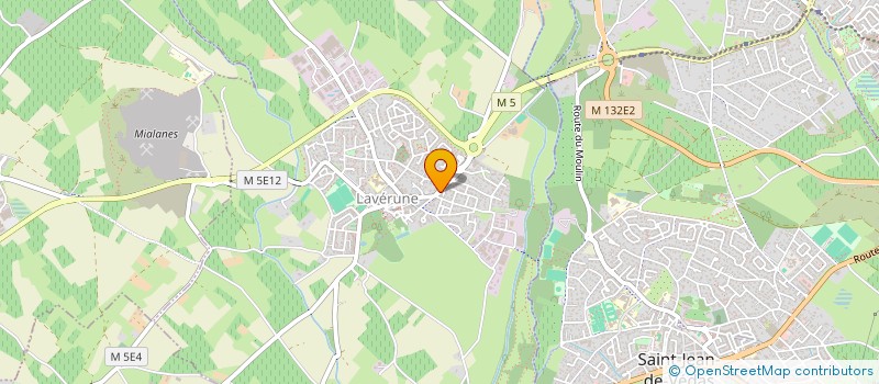 localisation de l'entreprise JARDINERIE DE LA MOSSON  LAVERUNE