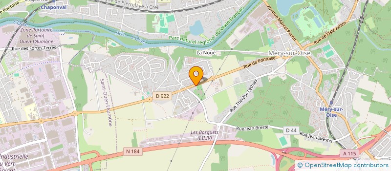 localisation de l'entreprise JARDINERIE DE MERY à MERY-SUR-OISE