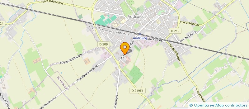 localisation de l'entreprise JARDINERIE DESMIDT à AUDRUICQ