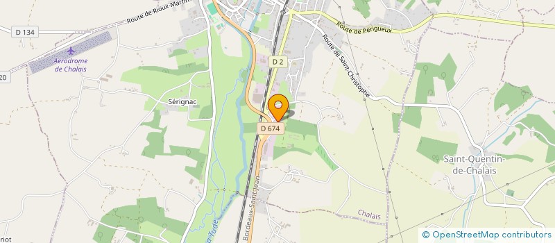 localisation de l'entreprise JARDINERIE DRONNEAU à CHALAIS
