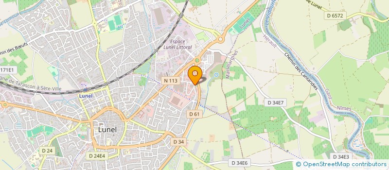 localisation de l'entreprise JARDINERIE DU LEVANT à LUNEL