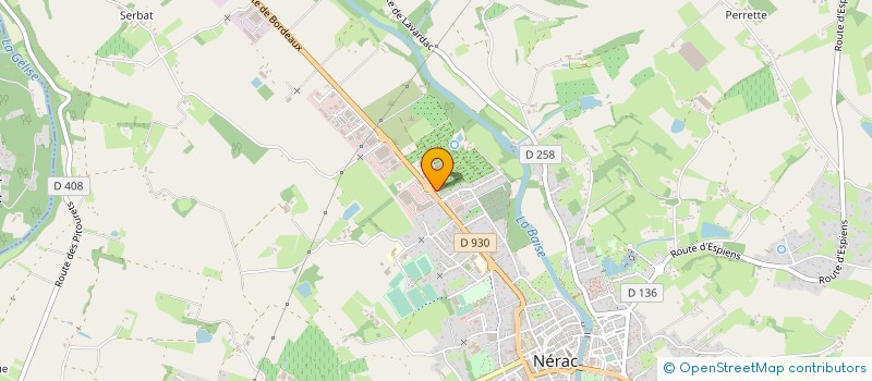 localisation de l'entreprise JARDINERIE DULONG à NERAC