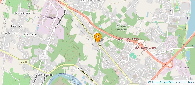 localisation de l'entreprise JARDINERIE LABELLE  SAINT-YRIEIX-SUR-CHARENTE