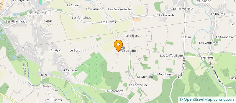 localisation de l'entreprise JARDINERIE LAVERGNE à COURS-DE-PILE