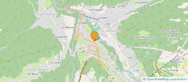 localisation de l'entreprise JARDINERIE TAVERNIER à MORZINE