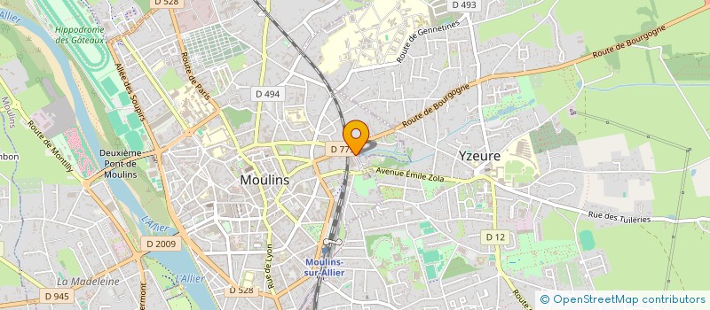 localisation de l'entreprise JARDINERIE TREYVE à MOULINS